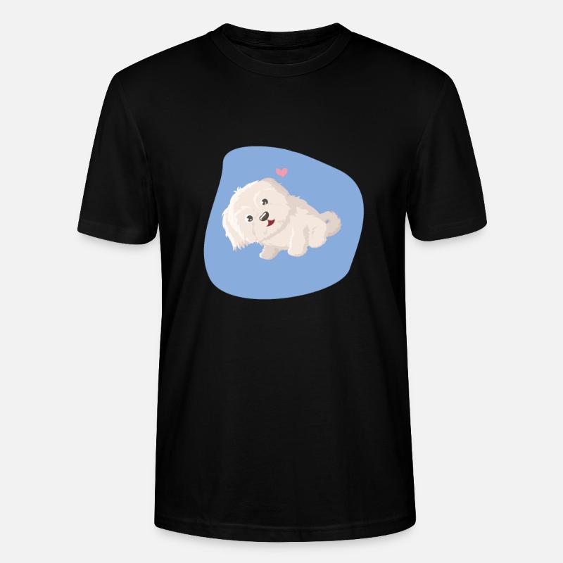 yeux de chien chiot - T-shirt bio CRAFTER Stanley Stella Unisexe - noir