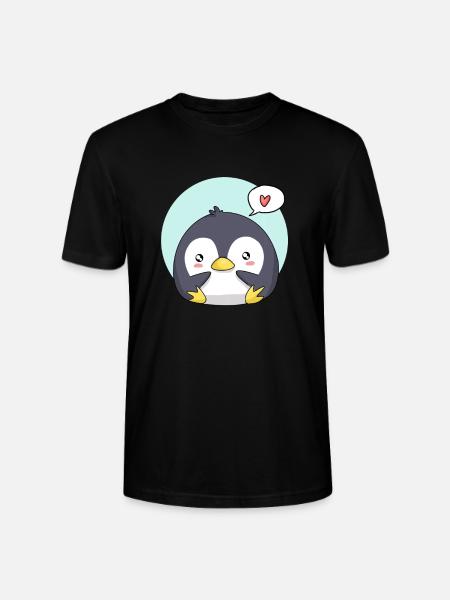manchot - T-shirt bio CRAFTER Stanley Stella Unisexe - noir