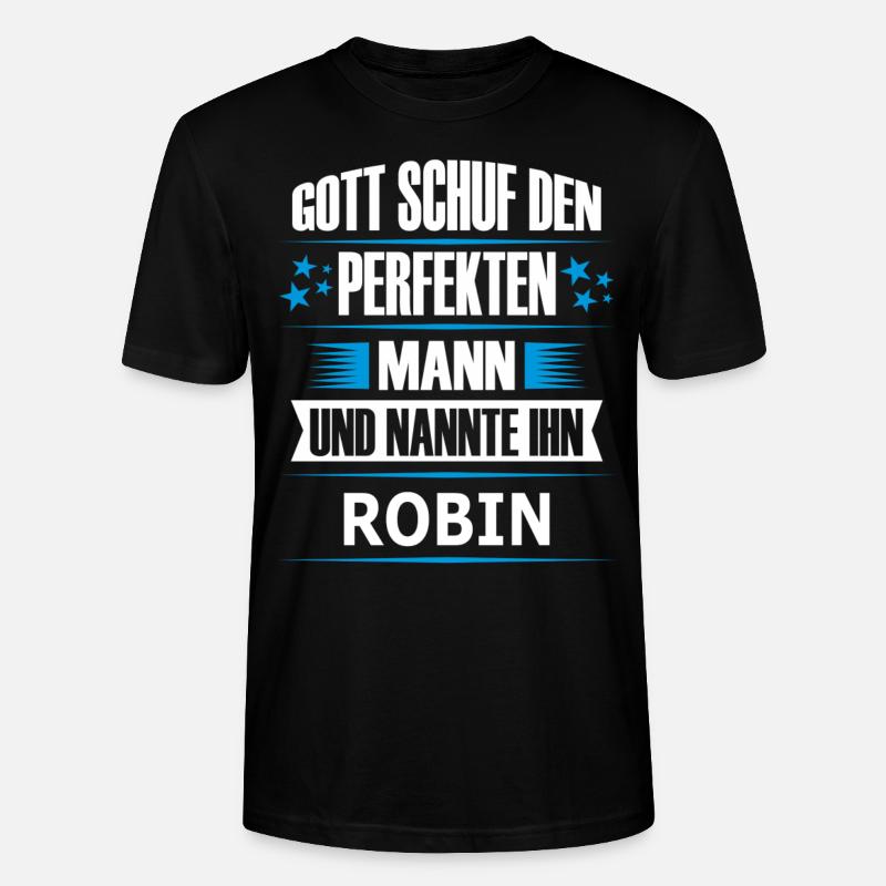 ROBIN - Stanley/Stella Unisex Bio-T-Shirt CRAFTER - Schwarz