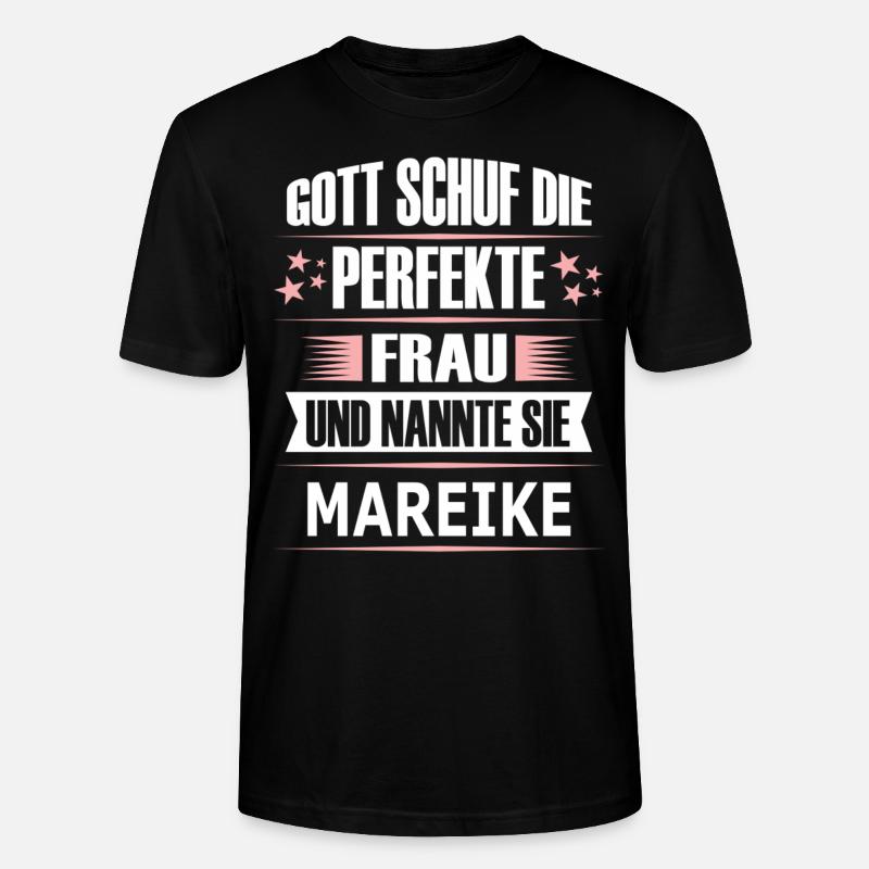 MAREIKE - Stanley/Stella Unisex Bio-T-Shirt CRAFTER - Schwarz