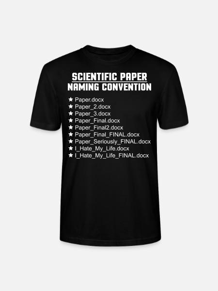 Science Science Scientific Paper Research - Stanley/Stella CRAFTER Unisex Organic T-Shirt - black