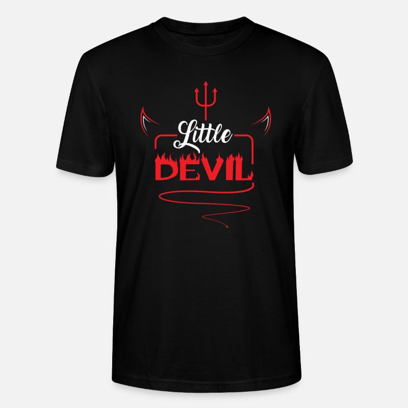 Little Devil Little devil - Stanley/Stella CRAFTER Unisex Organic T-Shirt - black