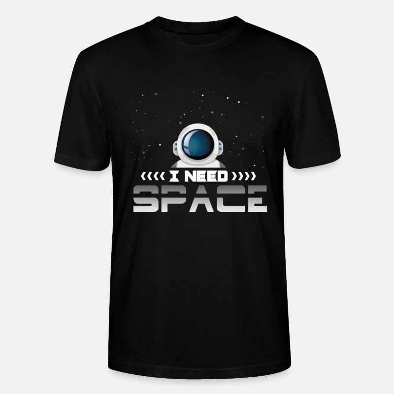Astronaut I need Space - Stanley/Stella Unisex Bio-T-Shirt CRAFTER - Schwarz