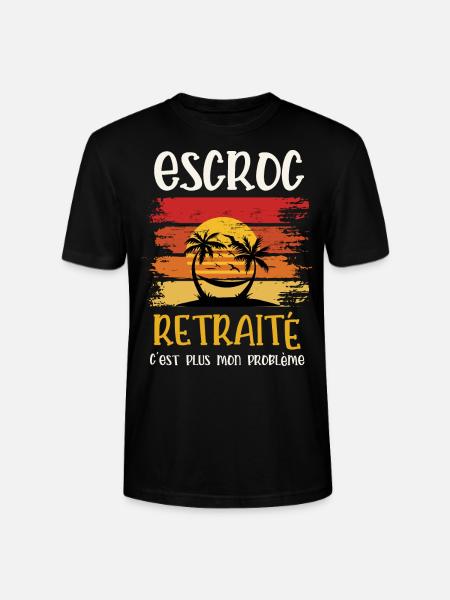 escroc retraité - T-shirt bio CRAFTER Stanley Stella Unisexe - noir