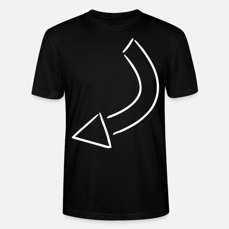 Flèche dessin esquisse blanc - T-shirt bio CRAFTER Stanley Stella Unisexe - noir