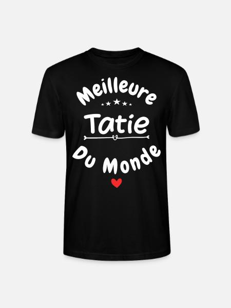 Meilleure tatie du monde - T-shirt bio CRAFTER Stanley Stella Unisexe - noir