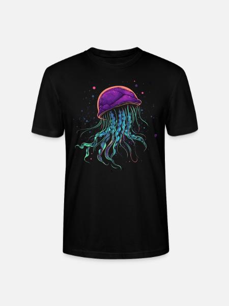 Méduse - T-shirt bio CRAFTER Stanley Stella Unisexe - noir