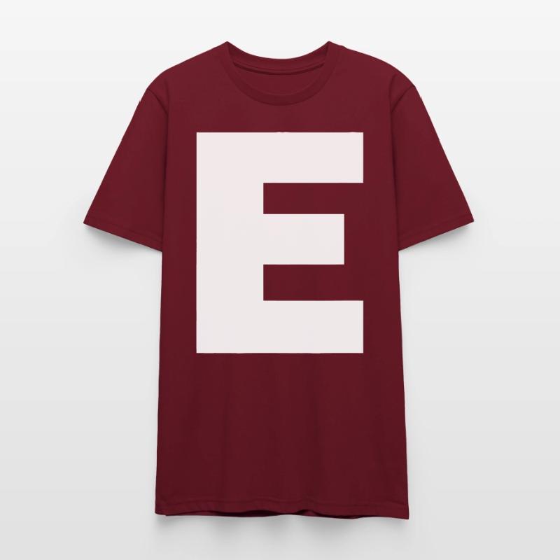 Buchstabe E Großbuchstaben Alphabet Monogramm Initiale Stanley/Stella Unisex Bio-T-Shirt CRAFTER