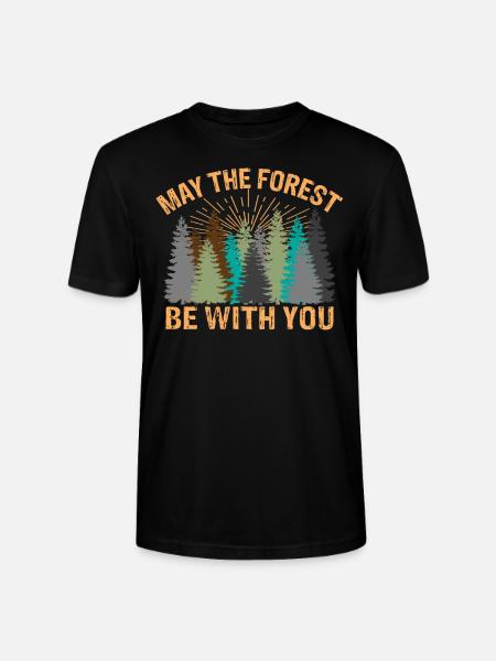 May the forest - Stanley/Stella Unisex Bio-T-Shirt CRAFTER - Schwarz