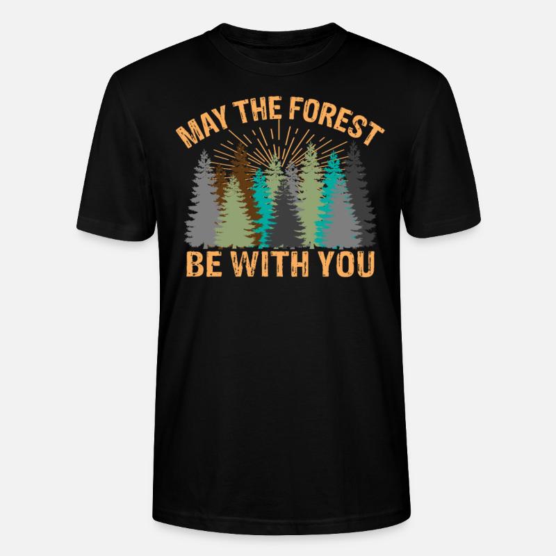 May the forest - Stanley/Stella Unisex Bio-T-Shirt CRAFTER - Schwarz