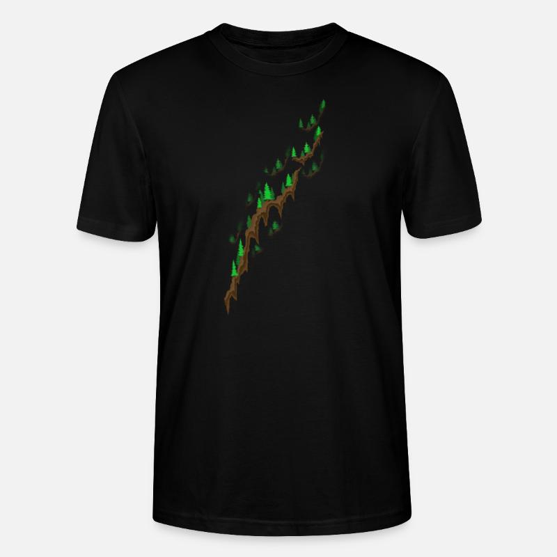 Forest uphill - Stanley/Stella Unisex Bio-T-Shirt CRAFTER - Schwarz