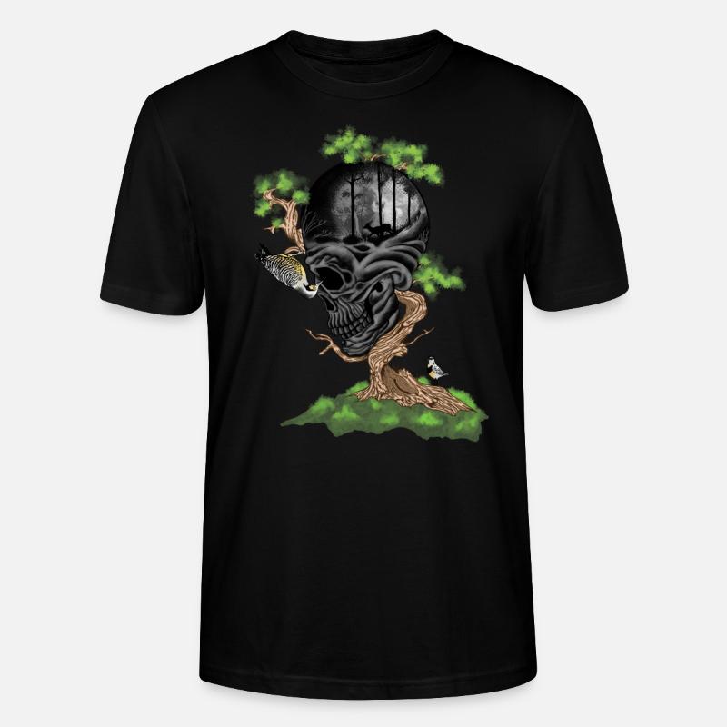 Tree Skull - Stanley/Stella Unisex Bio-T-Shirt CRAFTER - Schwarz