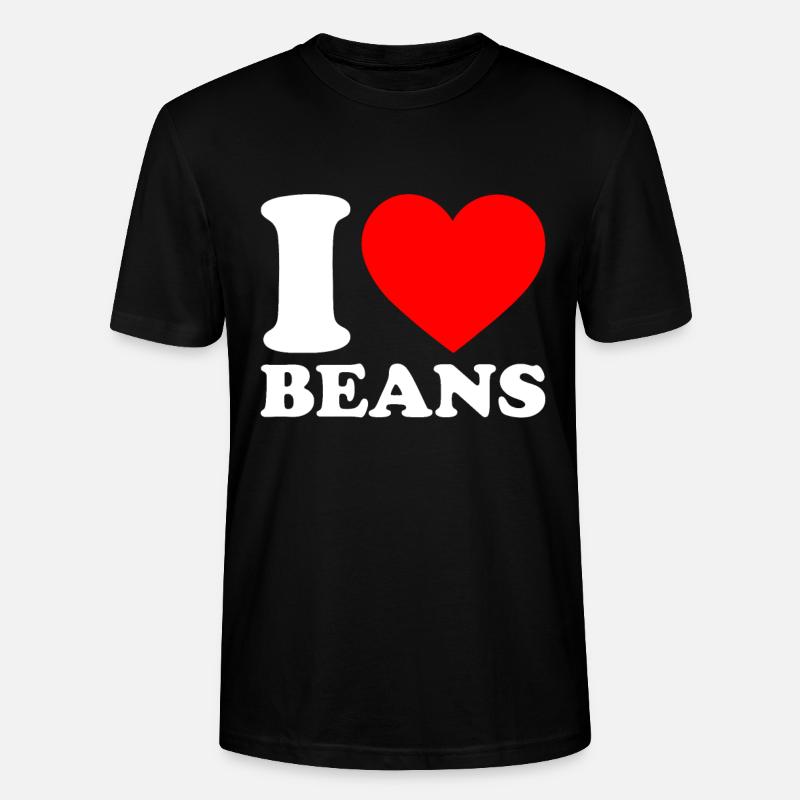 Ich liebe Bohnen - Stanley/Stella Unisex Bio-T-Shirt CRAFTER - Schwarz