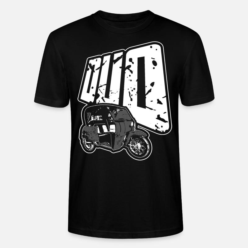 Duo DDR Tricycle - Cyclomoteur - T-shirt bio CRAFTER Stanley Stella Unisexe - noir