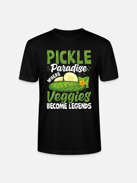 Pickle paradise- Gurken Geschenk - Stanley/Stella Unisex Bio-T-Shirt CRAFTER - Schwarz