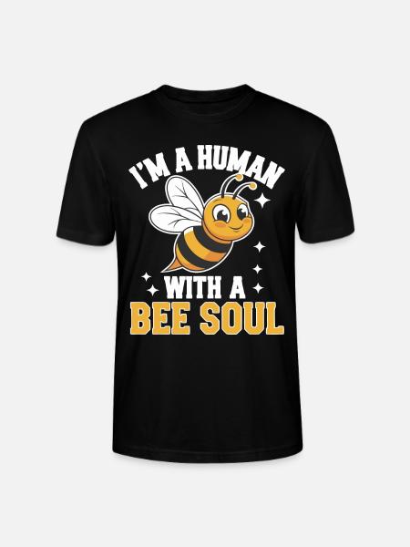 honey bee beekeeper bees bee - Stanley/Stella CRAFTER Unisex Organic T-Shirt - black