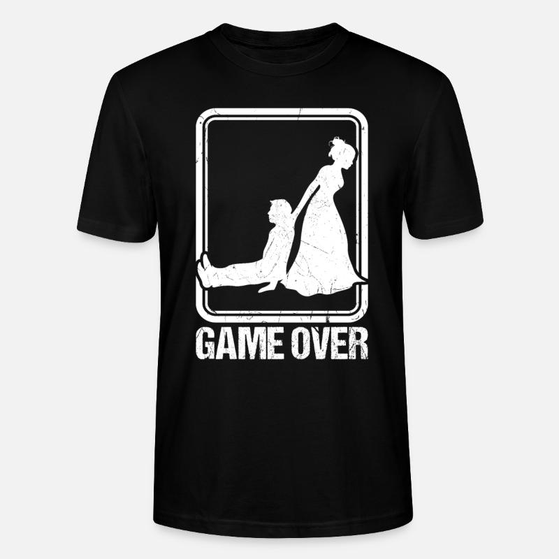 Wedding Game Over - Stanley/Stella CRAFTER Unisex Organic T-Shirt - black