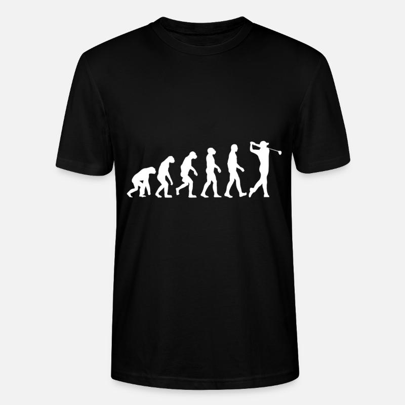 Golf evolution - Stanley/Stella CRAFTER Unisex Organic T-Shirt - black