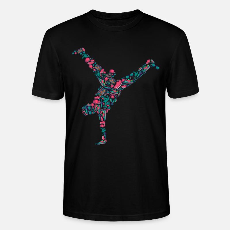 Breakdance Breakdancer Breakdancing - T-shirt bio CRAFTER Stanley Stella Unisexe - noir
