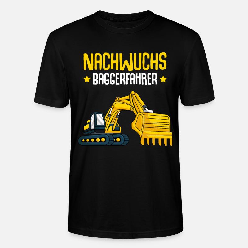 Bagger Nachwuchs Baggerfahrer Kinder - Stanley/Stella Unisex Bio-T-Shirt CRAFTER - Schwarz