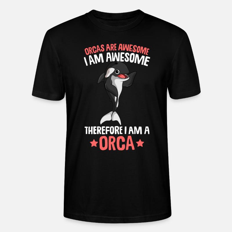 Orca Wal - Stanley/Stella Unisex Bio-T-Shirt CRAFTER - Schwarz