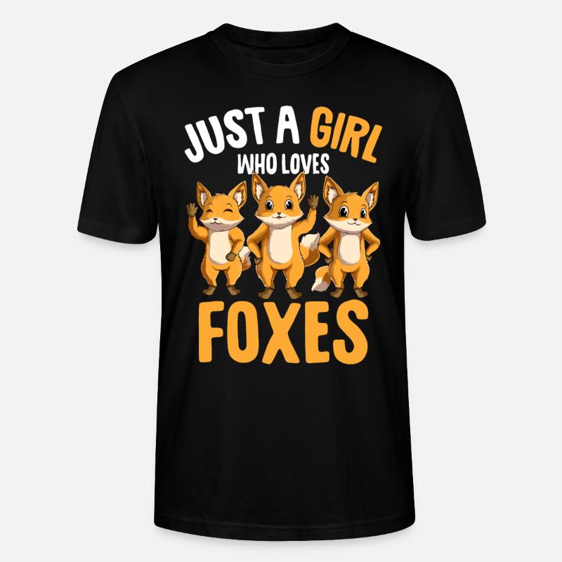 Fuchs Mädchen Kinder - Stanley/Stella Unisex Bio-T-Shirt CRAFTER - Schwarz