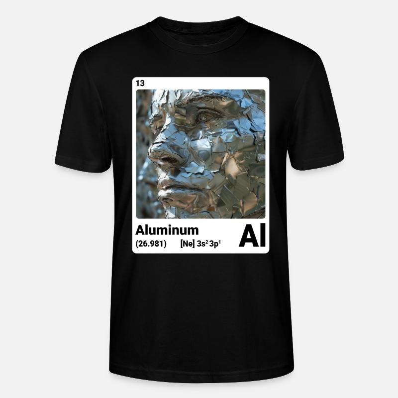 Periodensystem-Element Aluminium (Al) 013 - Stanley/Stella Unisex Bio-T-Shirt CRAFTER - Schwarz