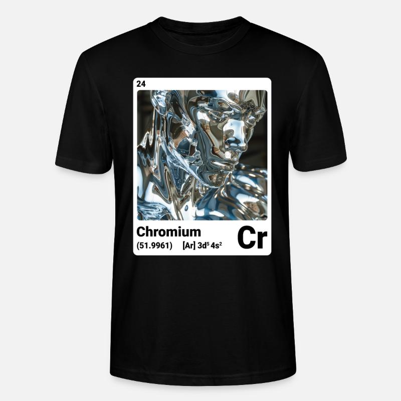 AI am Chrom (wt) - Stanley/Stella Unisex Bio-T-Shirt CRAFTER - Schwarz