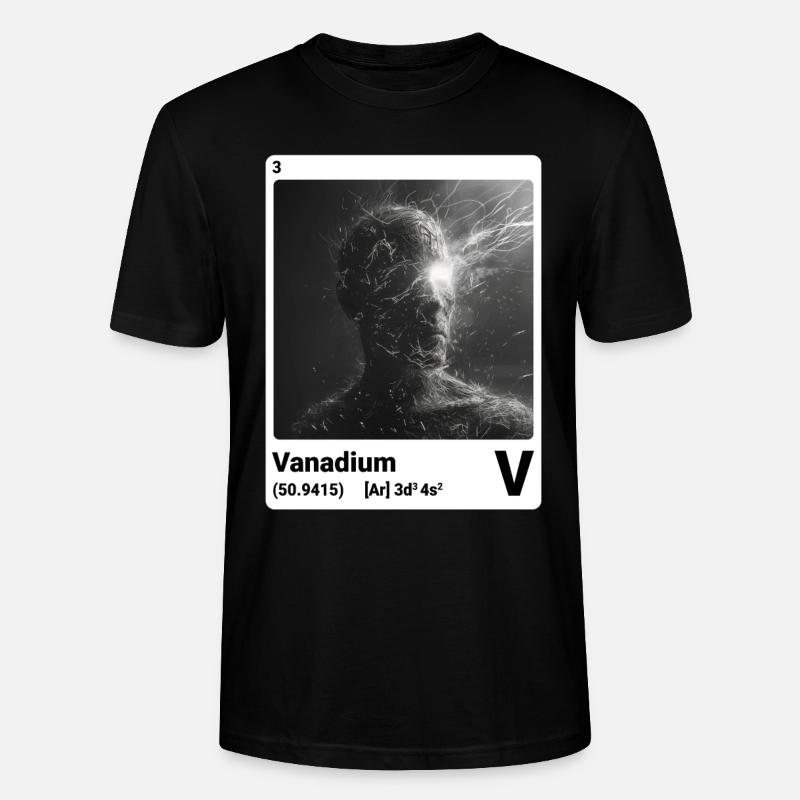 AI am Vanadium (wt) - Stanley/Stella Unisex Bio-T-Shirt CRAFTER - Schwarz