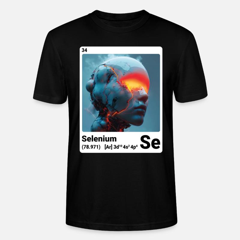 AI am Selenium (wt) - Stanley/Stella CRAFTER Unisex Organic T-Shirt - black