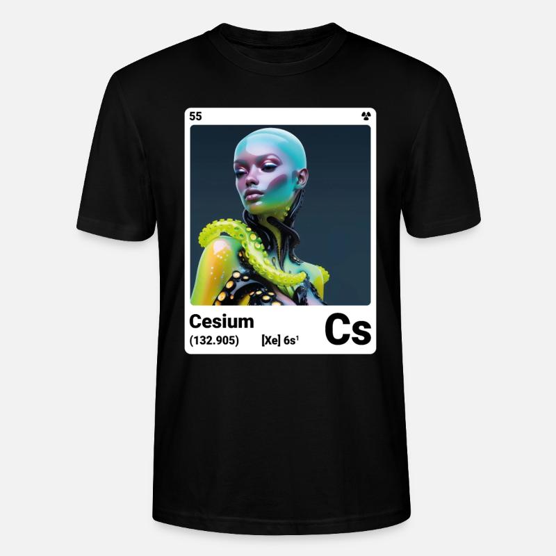 AI am Cesium (wt) - T-shirt bio CRAFTER Stanley Stella Unisexe - noir