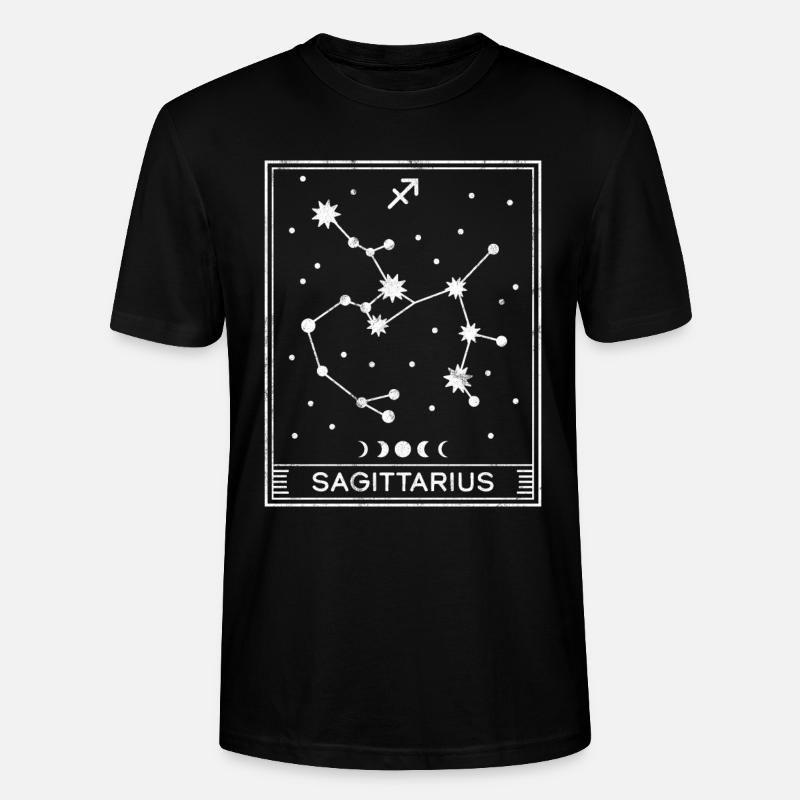 Sternzeichen Schütze - Stanley/Stella Unisex Bio-T-Shirt CRAFTER - Schwarz