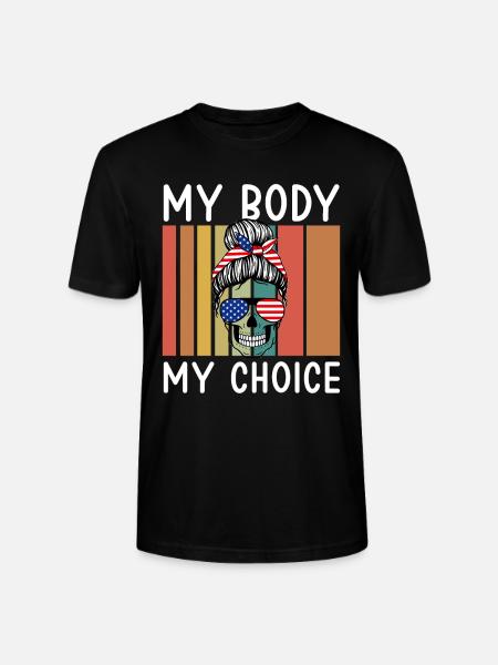 My Body, My Choice - Stanley/Stella CRAFTER Unisex Organic T-Shirt - black