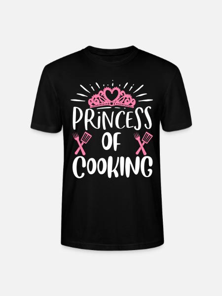 Princess Of Cooking - Stanley/Stella CRAFTER Unisex Organic T-Shirt - black