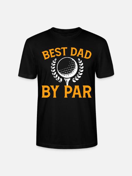 Best father of par - golf - Stanley/Stella CRAFTER Unisex Organic T-Shirt - black