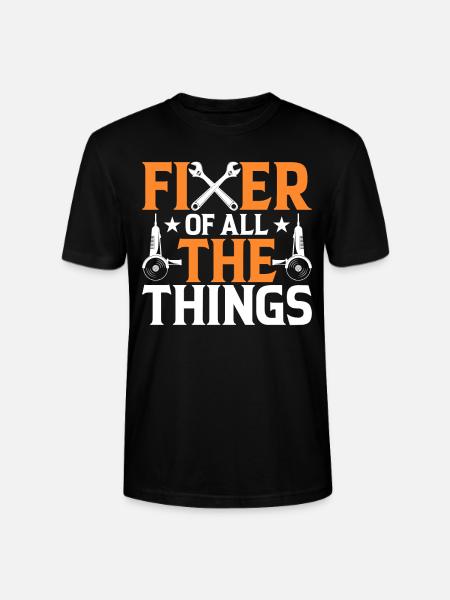 Fixierer Aller Dinge - Hausarbeiter - Stanley/Stella Unisex Bio-T-Shirt CRAFTER - Schwarz