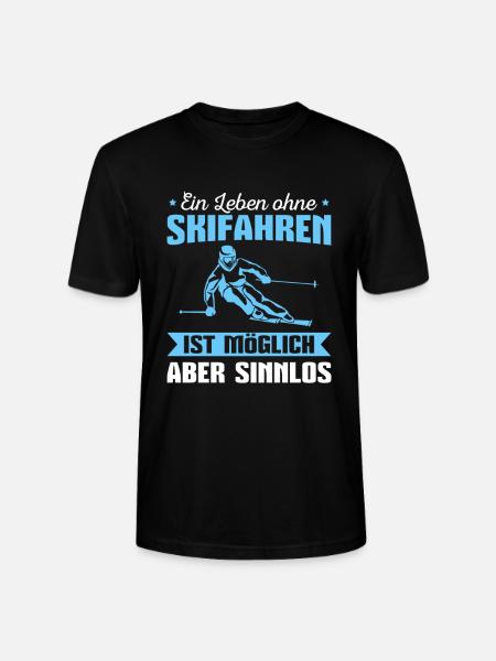 Skifahren Wintersport Skifahrer - Stanley/Stella Unisex Bio-T-Shirt CRAFTER - Schwarz