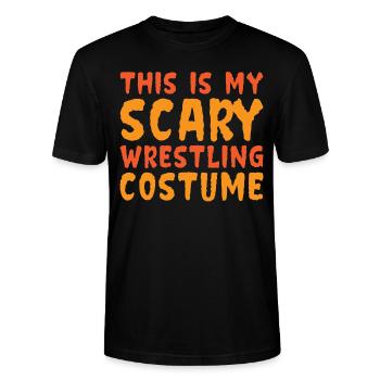 Das Ist Mein Gruseliges Wrestling Kostüm - Stanley/Stella Unisex Bio-T-Shirt CRAFTER - Schwarz - Vorne - Alina (178cm) & Michal (187cm)