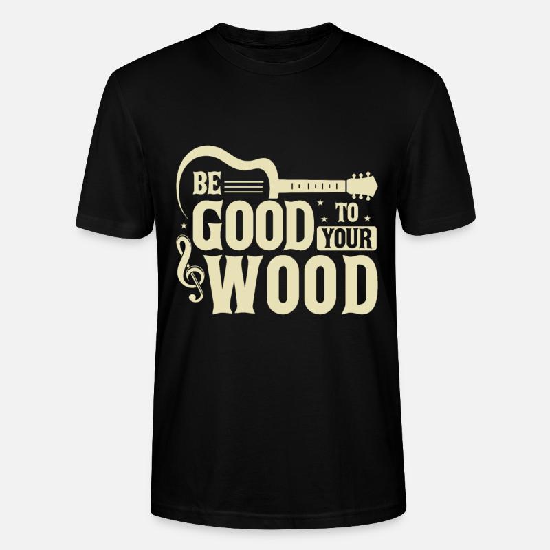 Sei gut zu deinem Holz - Stanley/Stella Unisex Bio-T-Shirt CRAFTER - Schwarz