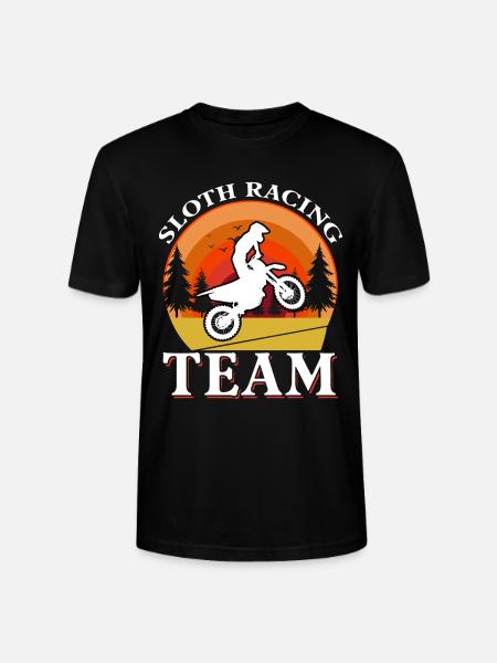 Sloth Racing Team - Stanley/Stella CRAFTER Unisex Organic T-Shirt - black