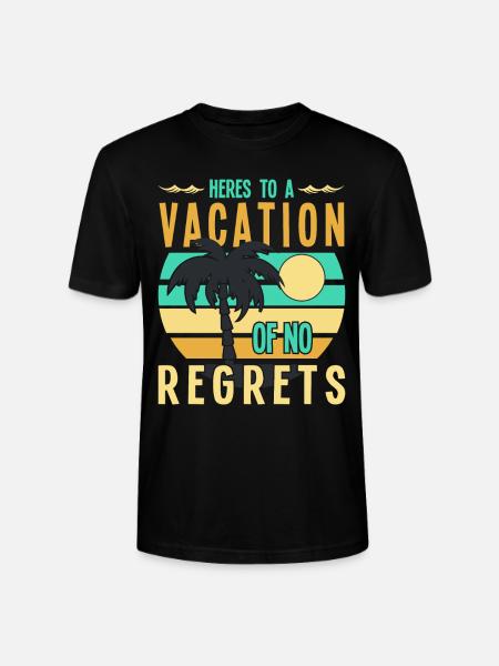 Pour des vacances sans regrets - T-shirt bio CRAFTER Stanley Stella Unisexe - noir