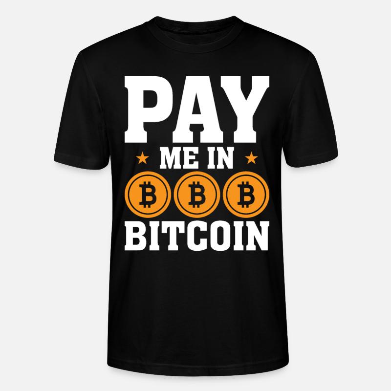 Me payer en Bitcoin - T-shirt bio CRAFTER Stanley Stella Unisexe - noir