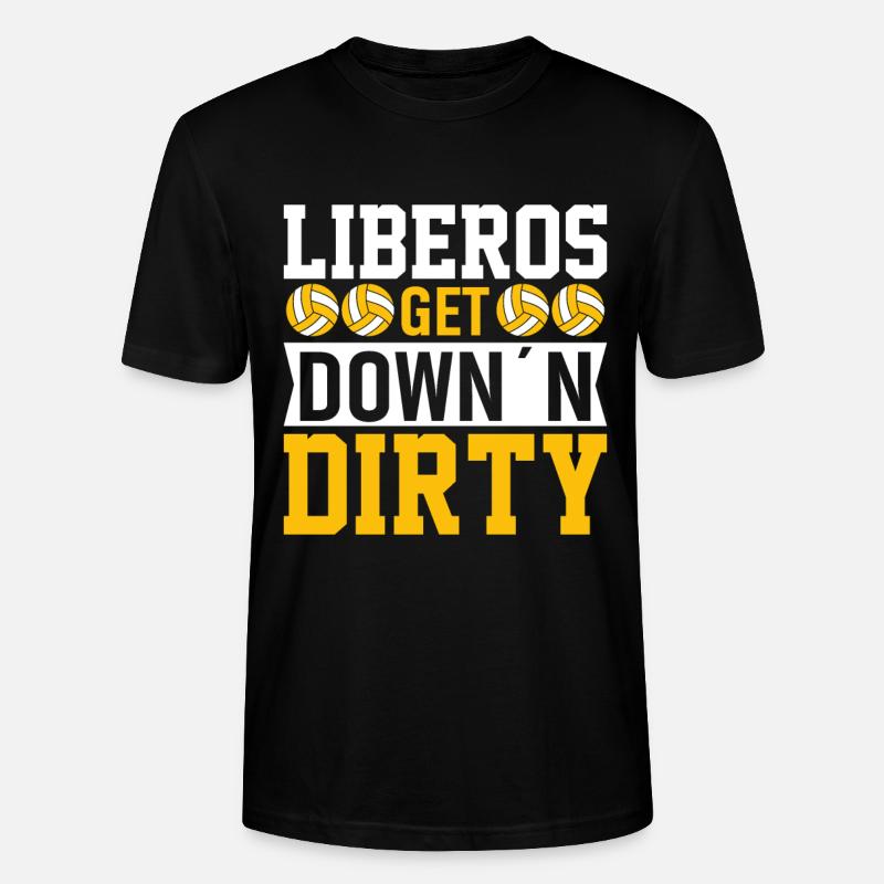 Liberos Werden Schmutzig - Stanley/Stella Unisex Bio-T-Shirt CRAFTER - Schwarz