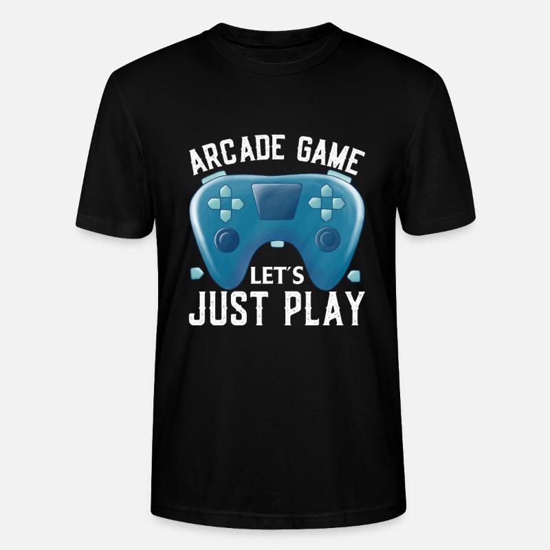 Arcade Game Let'S Just Play - Stanley/Stella CRAFTER Unisex Organic T-Shirt - black