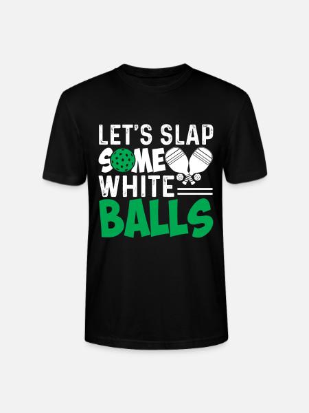 Let's clap some white balls - Stanley/Stella CRAFTER Unisex Organic T-Shirt - black