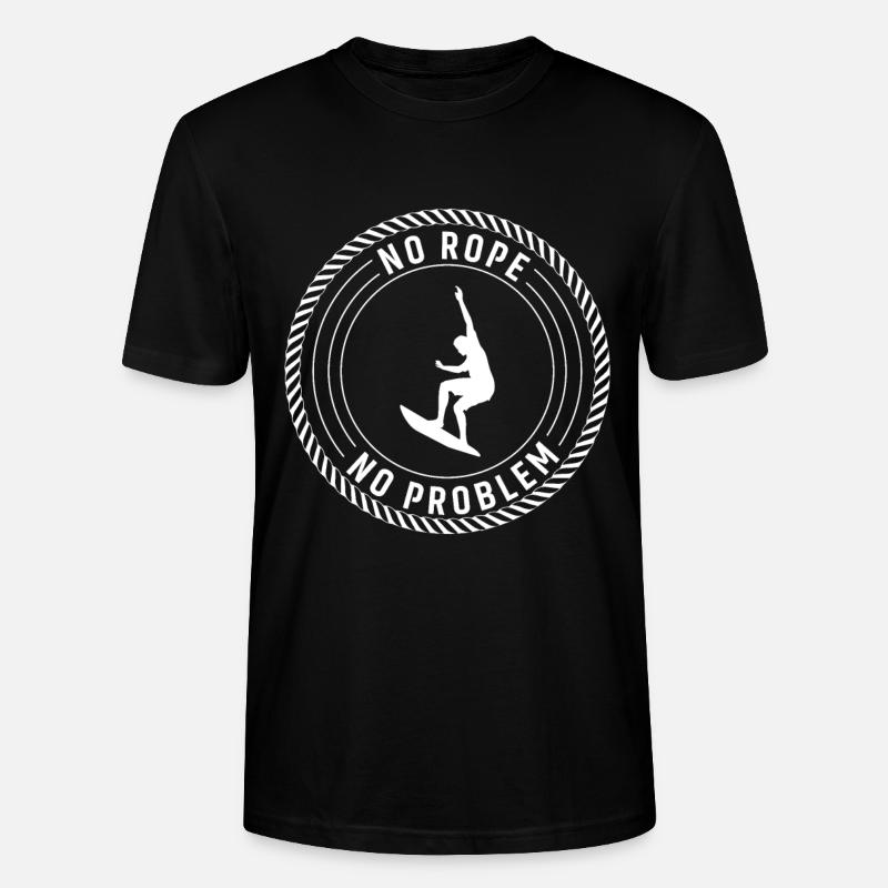 No Rope No Problem - Stanley/Stella CRAFTER Unisex Organic T-Shirt - black
