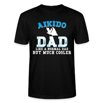 Aikido - Stanley/Stella Unisex Bio-T-Shirt CRAFTER - Schwarz - Vorne - Alina (178cm) & Michal (187cm)