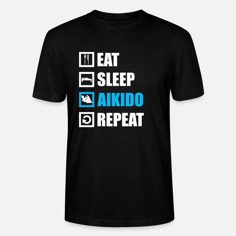 Aikido - Stanley/Stella Unisex Bio-T-Shirt CRAFTER - Schwarz