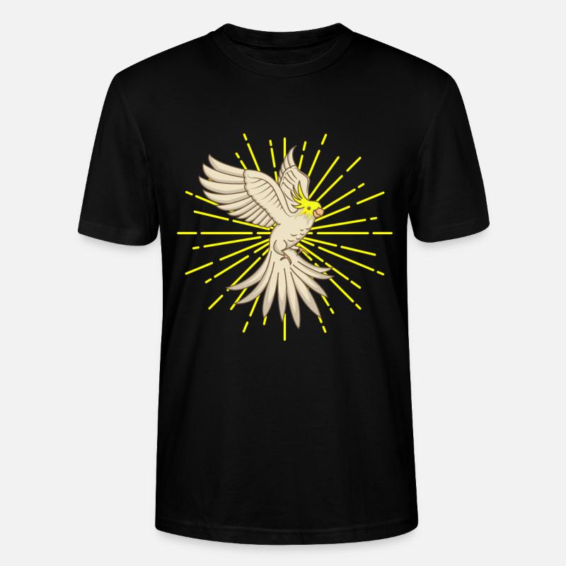 NYMPHENSTTICH IM FLUG Vogel Geschenk - Stanley/Stella Unisex Bio-T-Shirt CRAFTER - Schwarz