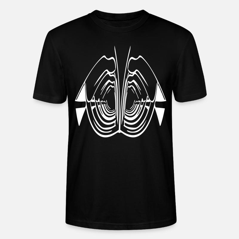 Art abstrait de côtes - T-shirt bio CRAFTER Stanley Stella Unisexe - noir